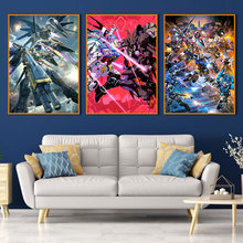 Gundam Mobile Suit Anime Robot Poster Wall Art Decoration Canvas Painting Cuadros Mural Home Kids Room Decor
